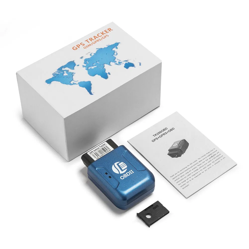 Rastreador Gps Tracker Obd Plataforma De Por Vida Hopemob OBD TK206 | Envío gratis