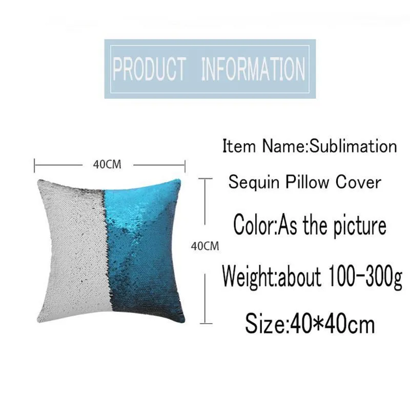 Various Styles Sublimation Blank Sequin Pillow Cover High Quality Fashion And Simple Pillow Case Decoration Wide Applicability Home Supplies