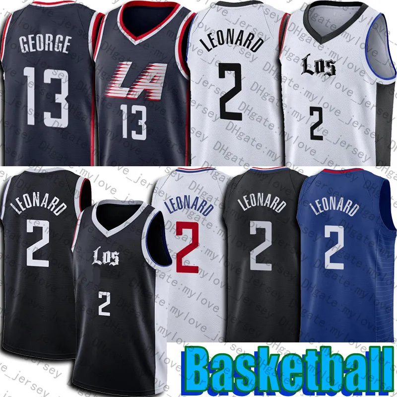 Kawhi Basketball 2 Leonard Jersey Paul 13 George Jerseys 2022 City Uniform