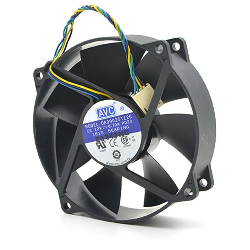 Les refroidissements de ventilateurs d'origine pour AVC DA09025T12U 9025 ventilateur circulaire 775 ventilateur de refroidissement CPU 12V 0 7A avec PWM 4pin303u