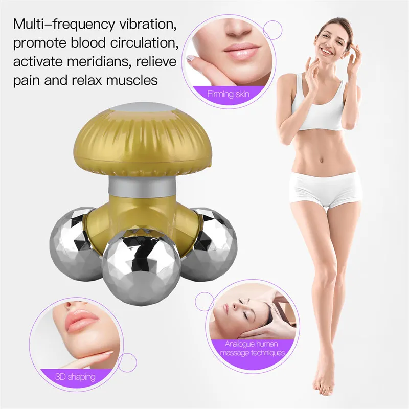 Mini cou de masseur de col électrique Vibration Head Head Head USB Beauté anti-cellulite Body Relaxation Soulager le massage rouleau de fatigue