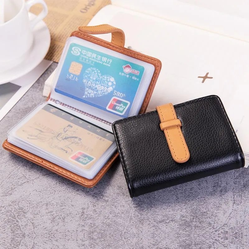 Porte-cartes Paquet bancaire multi-cartes unisexe Sac de rangement professionnel simple et portable de grande capacité1
