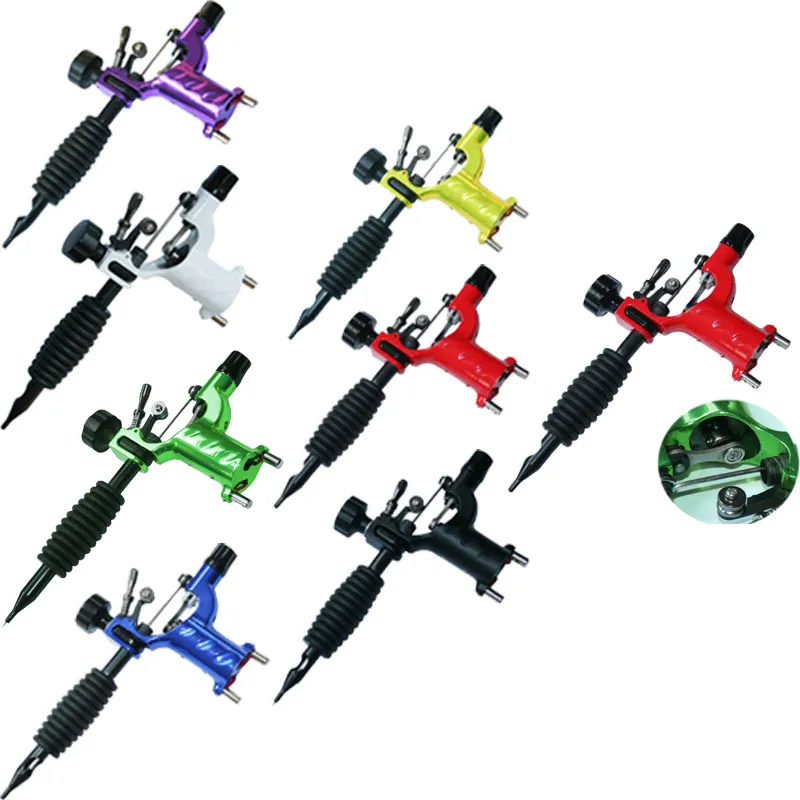 Dragonfly Rotary Tattoo Machine Shader & Liner Assorted Tatoo Motor Kits Supply 7 Colors High Quality Tattoo Guns Pen Machine