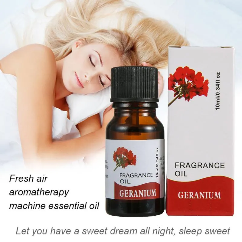 Nya 10 ml rena eteriska oljor för luftfuktare, doftlampa, diffusor lindra stressplanta essensen hjälper till att sova