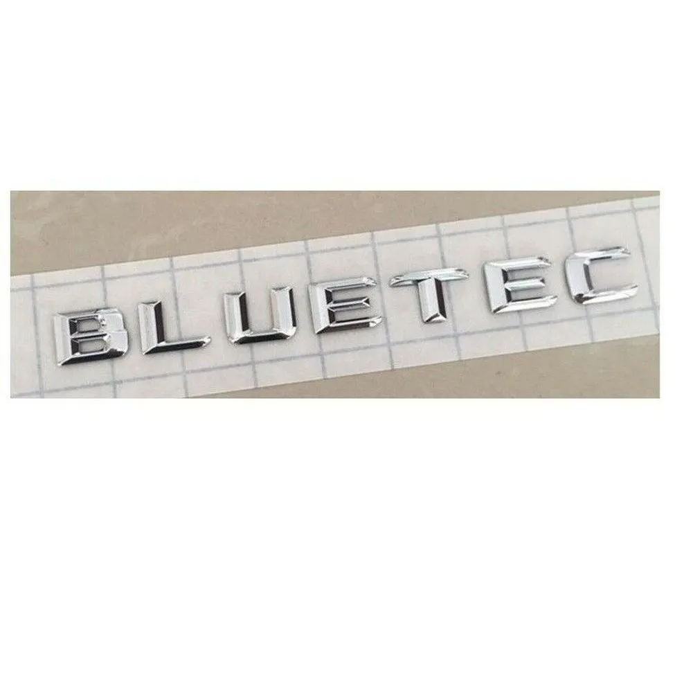 Lettere 3D Chrome BlueTec Trunk Lids Emblem Emblems Distintivi Mercedes