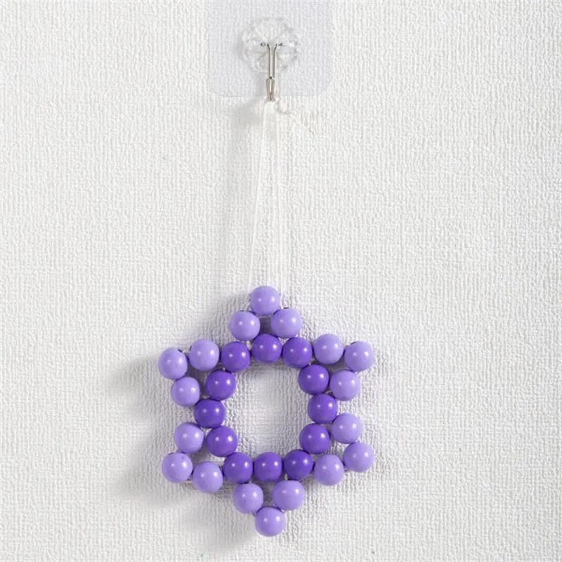 colorful star wooden bead pendant star shaped hanging ornament home decoration party favors