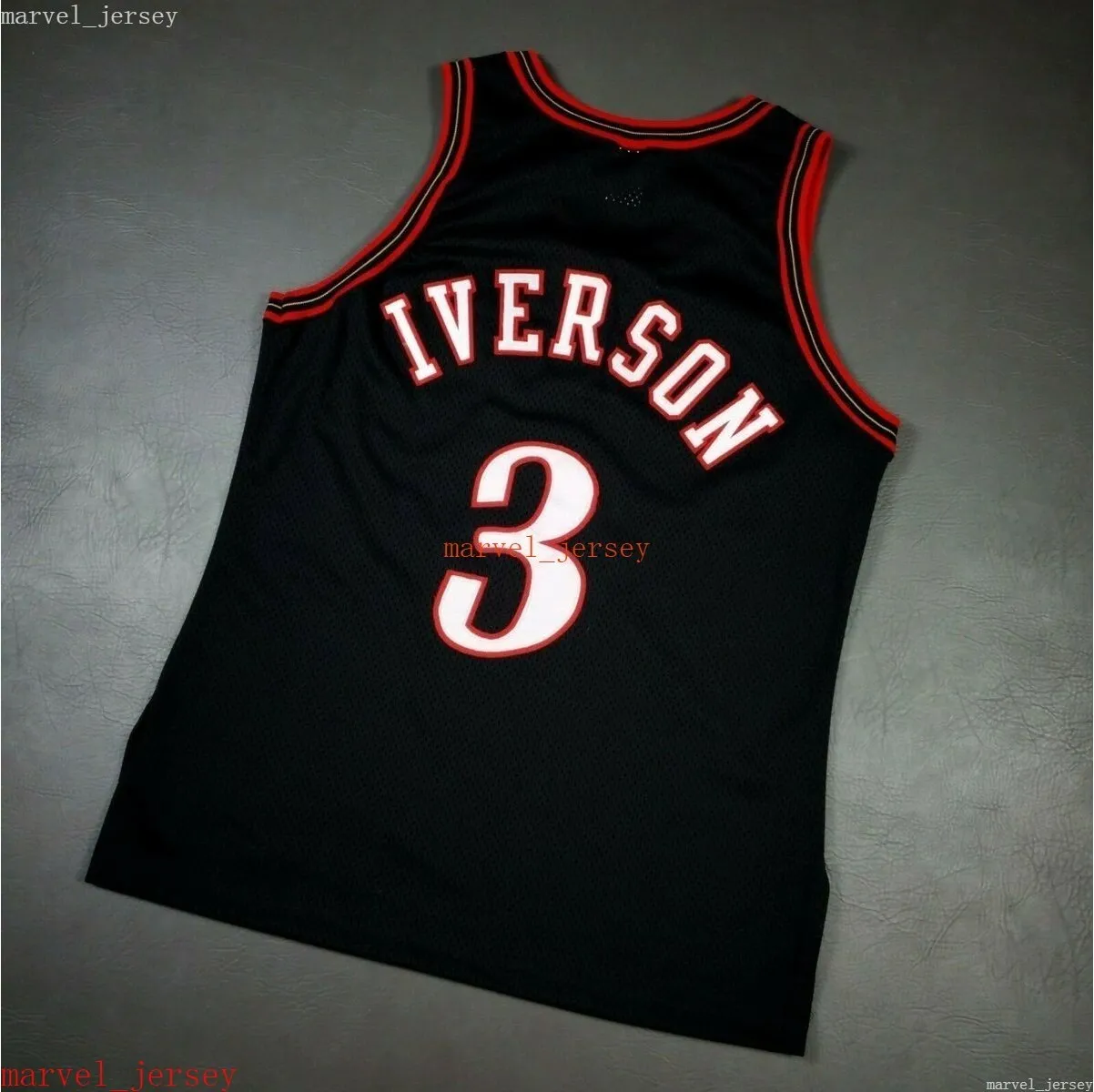 Custom Stitched Allen Iverson Vintage Champion Jersey XS 6XL Mens