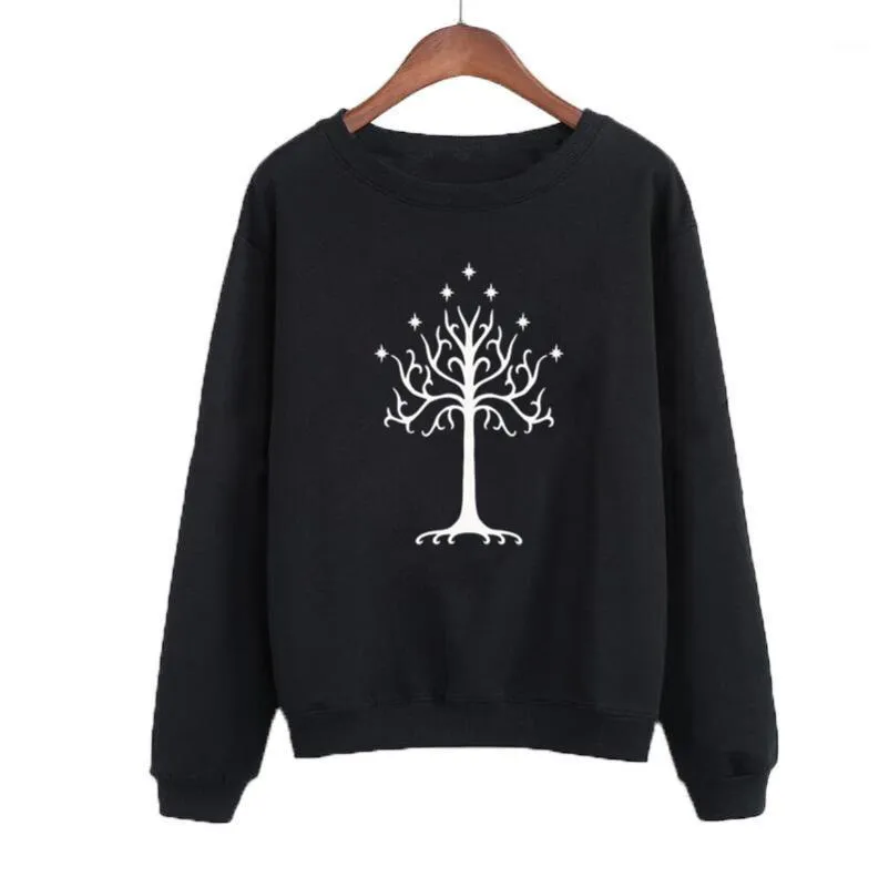 Dorywczo Dres Dress Women Crewneck Bluzy Biały Drzewna Gondor Bluza Harajuku Jumper Pullover1