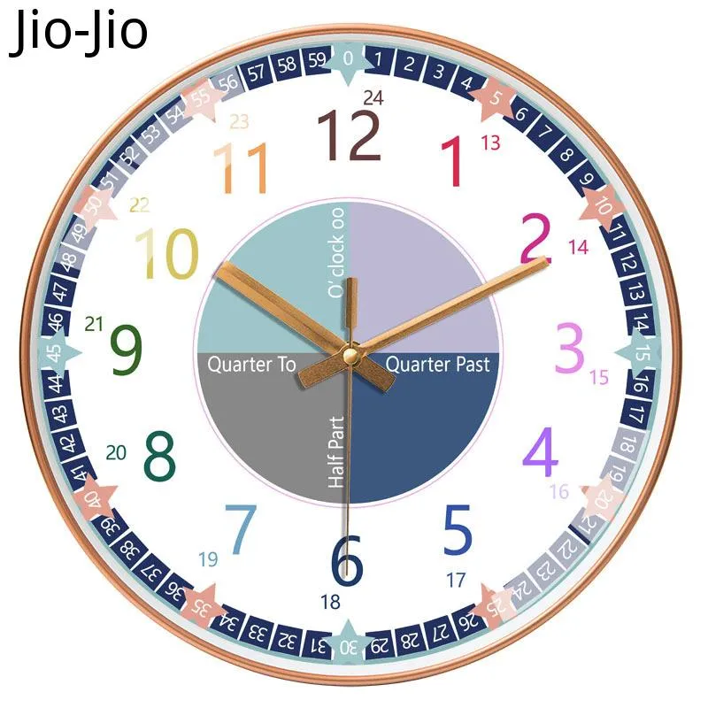 Настенные часы Большие милые часы Современное творческое Золото Детская Спальня Безмолвная Часы Пластиковый Домашний Декор Reloj Cocina Подарок