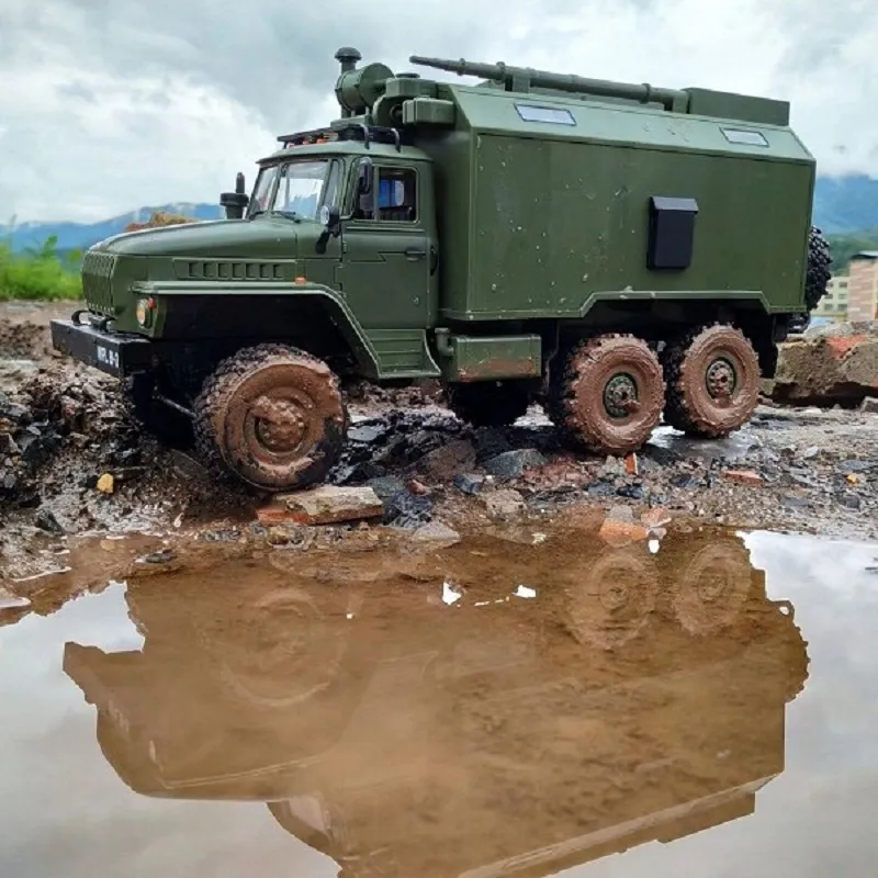 WPL modèle B36 RC camion chenille voiture Mini tout-terrain télécommande 1:1 contrôle Ural véhicule militaire escalade adulte jouet bricolage RTR Carro Eletrico