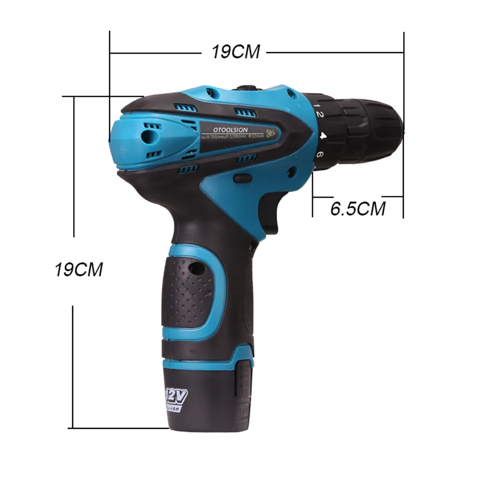 12V 18+1 Torque 1500mah Electric Screwdriver Rechargeable Drill Battery Drill Cordless Electric Tools Hand Drill For Home DIY (9)