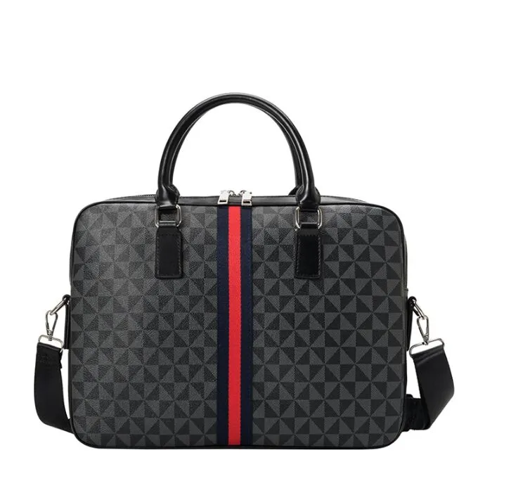 Portfölj för kvinnor väskor mode bärbar dator handväska för kvinnlig vegan läder män designer axel crossbody väska lyx