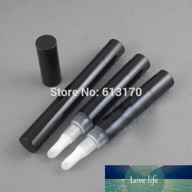Nuevos tubos de brillo de labios vacíos de 5 ml, botella de Gel negra DIY, contenedor de embalaje cosmético corrector, 50 unids/lote
