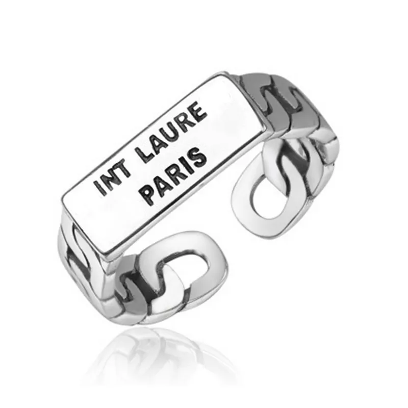 Nieuwe aankomst brief open ring vintage vrouwen meisje letter ring voor gift party hoge kwaliteit sieraden accessoires groothandel