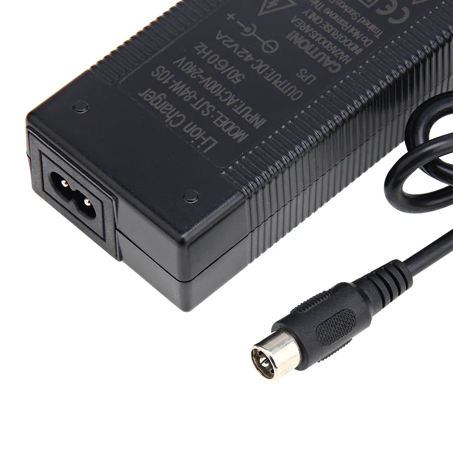 42V 2A 10S Литий-литий-литий-аккумуляторные зарядные устройства с RCA 10 мм Plug Connector для 36 В электрический велосипедный скутер