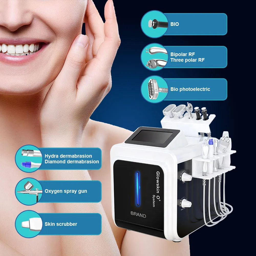 Hydra Dermabrasion RF Bio-lifting Spa Facial Machine Water Oxygen Jet Aqua Peel Hydro Diamond Peeling Microdermabrasion Facial Eye Lifting Skin Care Machine