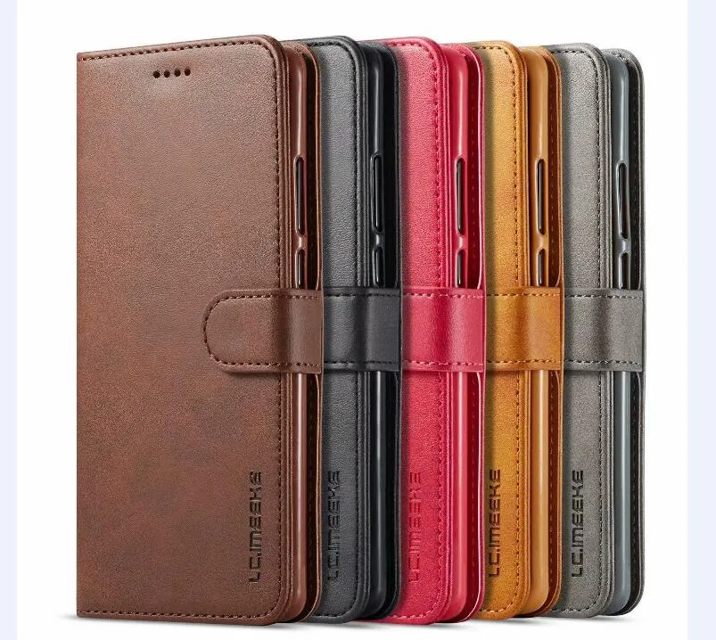 Original lc.imeeke wallet wallet cover cover cover cover cover phois for iPhone 14 13 12 Huawei Samsung