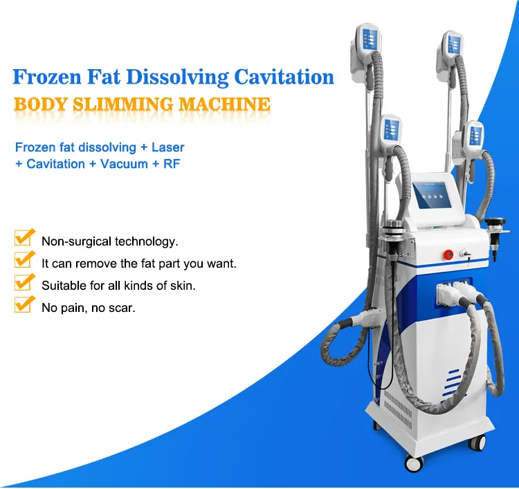 4 in 1 weight loss cryo slimming rf cavitation machine