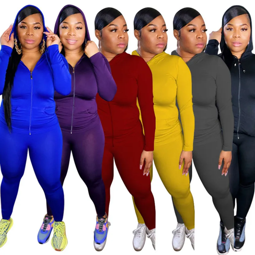 Plus Size 3x 4x 5XL Vrouwen Groter Size Kleding Outfits Fall Winter Trainingspakken Jasjas + Broek Tweedelige Set Casual Sweatsuits 4166