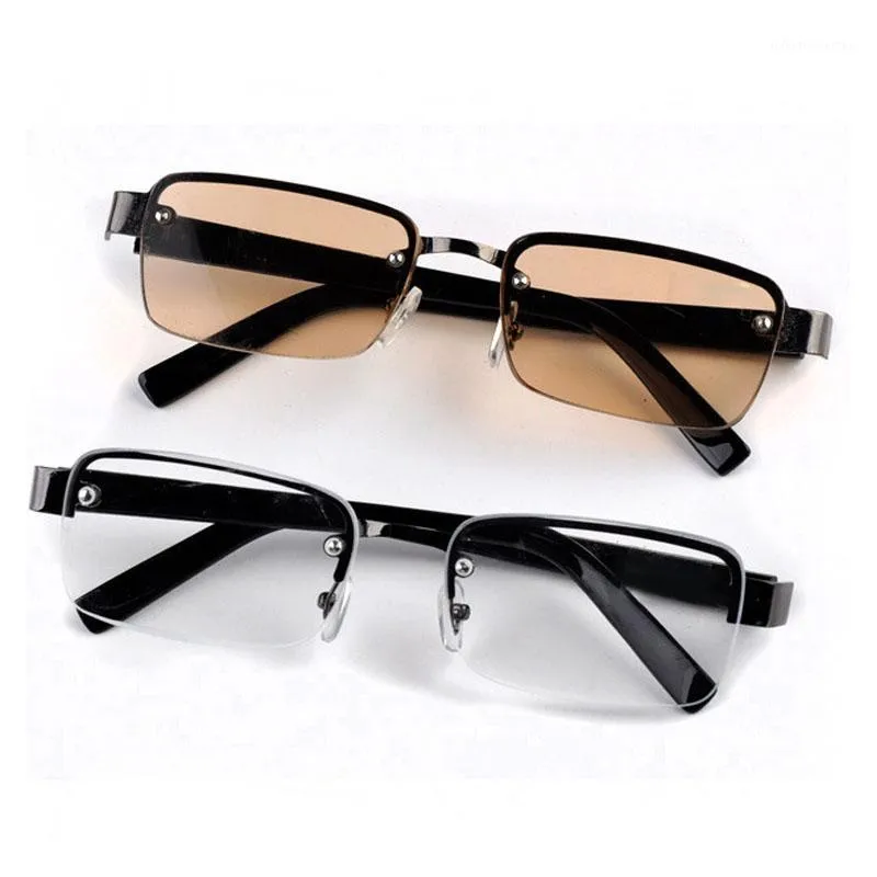 Sunglasses Rimless Classic Style Glass Lenses Reading Glasses Plain