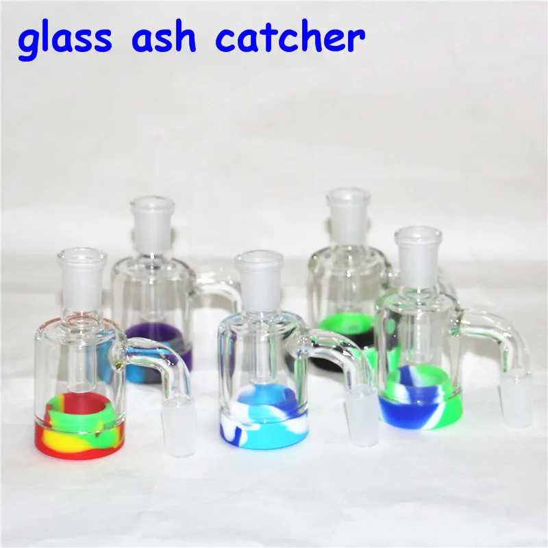 narguilés Ash Catchers 45 90 degrés Ash Catcher Bong en verre Ashcatcher Pipes à eau mini bongs dab plate-forme pétrolière Ashcatchers 14mm quartz banger