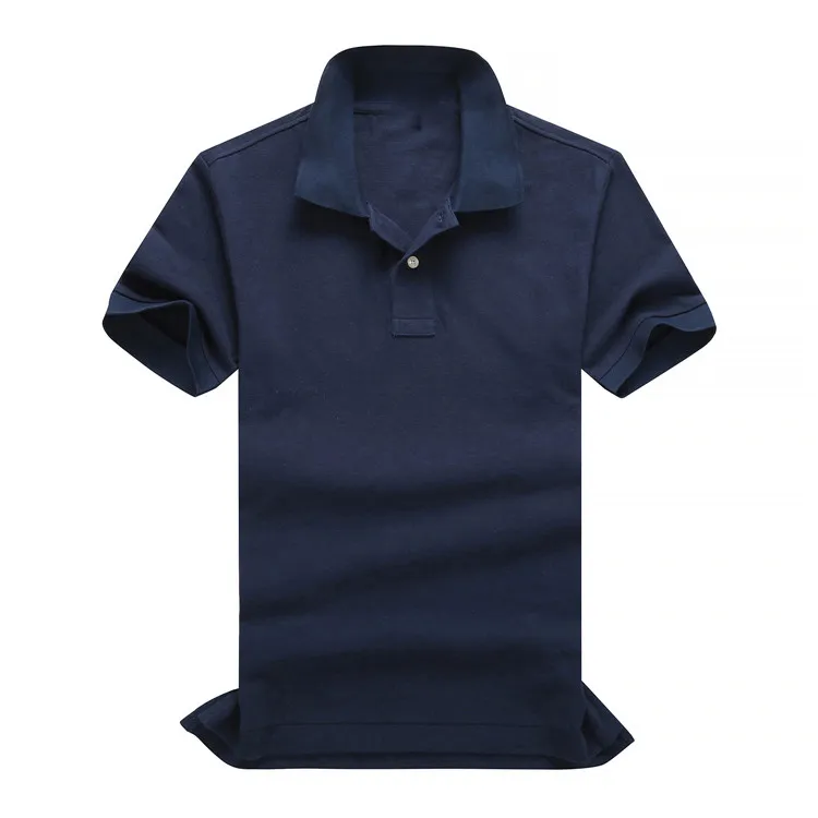 Gratis verzending Hot Sale zomer Hoogwaardige Pure katoenen heren Polo shirt Heren Korte Mouw Casual Fashion Polo Shirt Heren Solid Color Rapel