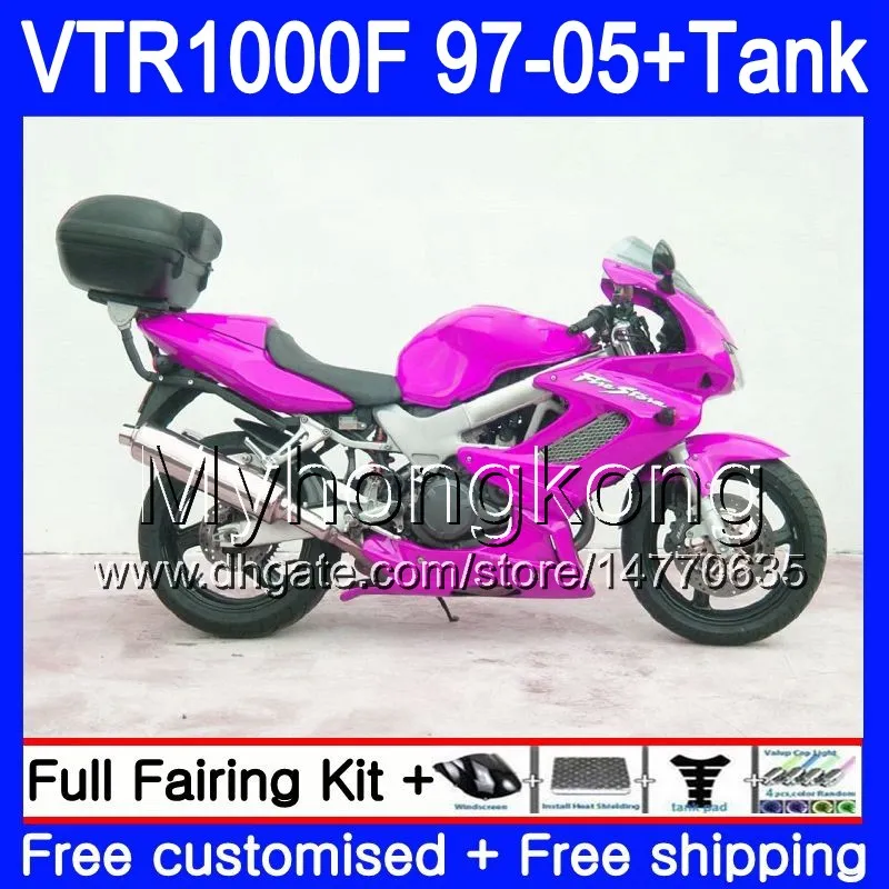 Honda superhawk vtr1000 f 1997 1998 1999 2000 2001 56HM.187 VTR 1000 F 1000F VTR1000F 97 스톡 포토 핫 98 99 00 01 05 바디 + 탱크