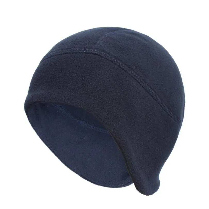 Chapeaux chauds d'oreillettes en polaire polaire pour hommes femmes hiver neige ski casquette de cyclisme slouchy bonnets de sport en plein air solide colo jllmgo yy_dhhome