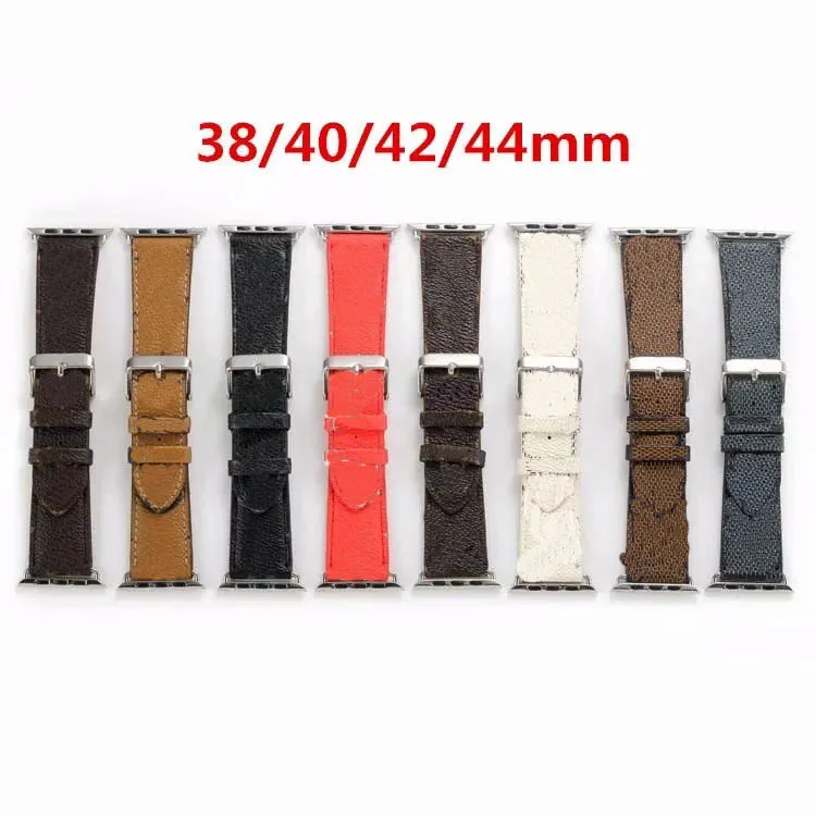 New Design Leather Strap for Apple Watch Band Series 6 5 4 3 2 40mm 44mm 38mm 42mm Bracelet for iWatch Belt