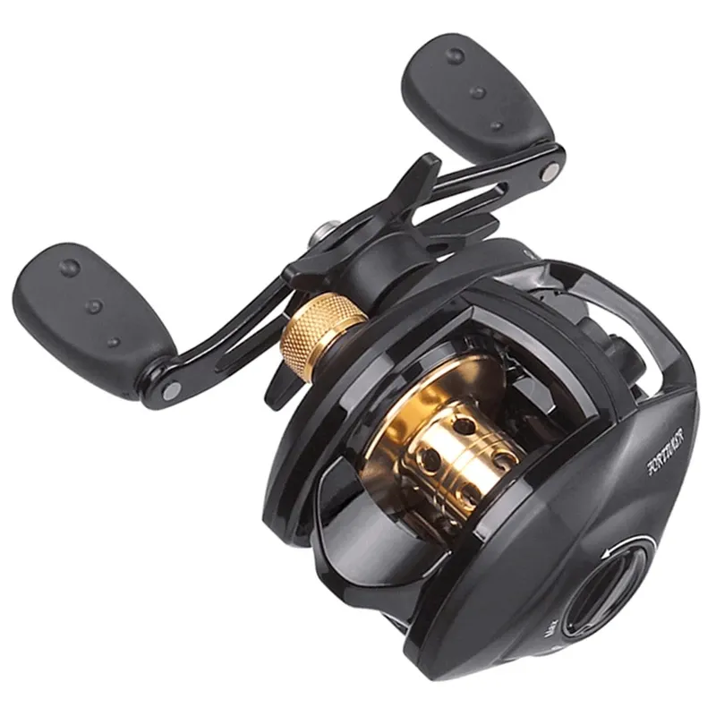 High Speed ​​Baitcasting Reel Fo Casting Odśrodkowy Wędkarski System Magnetyczny Max Drag 18LB Saltwater Relbater 8.1: 1