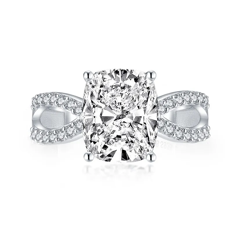 AINUOSHI - Anillos De Compromiso De Moissanita De 1/2/3/4