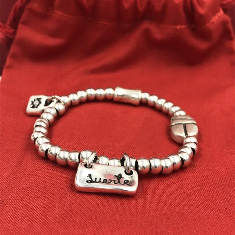 Nouveau bracelet authentique en caoutchouc chance bracelets d'amitié UNO DE 50 bijoux plaqués convient au cadeau de style européen pour femmes hommes PUL1286MTL332p