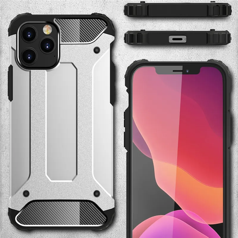 iPhone 12 XS XRカバーケースiPhone 11 Pro最大7 8 Plus SE Rugged Armorケース用ハイブリッド装甲電話ケース