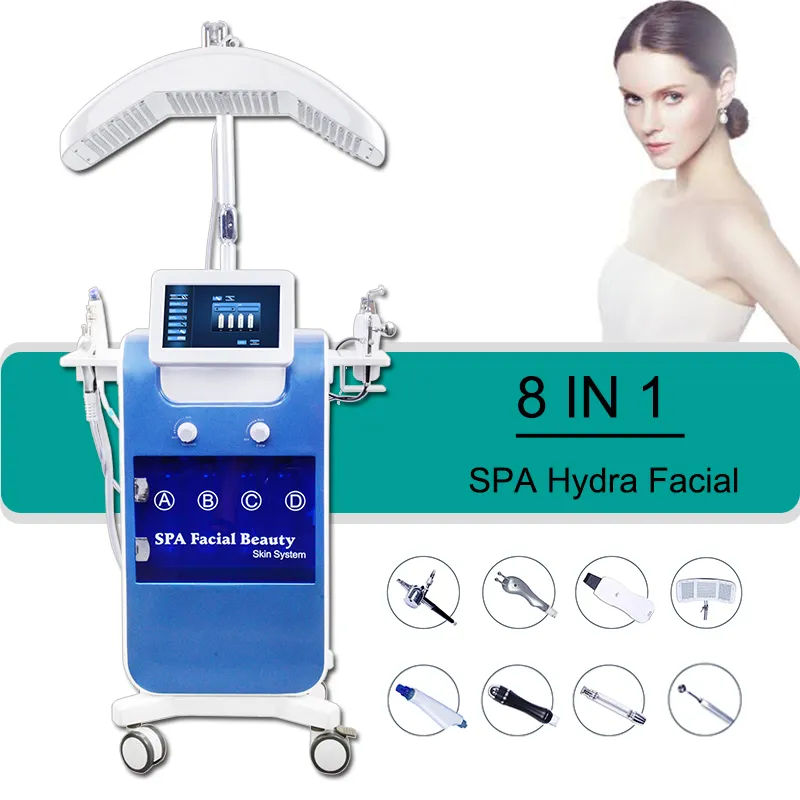 8 Handles Hydro Dermabrasion Facial Machine Aqua Peel Microdermabrasion