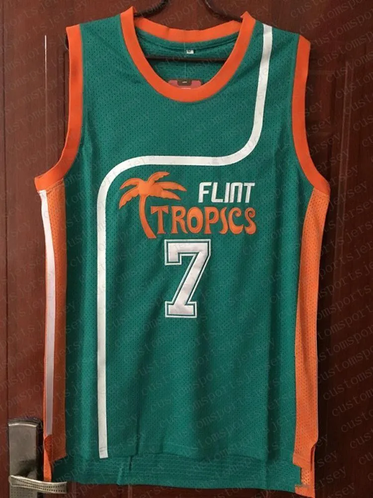 Coffee Black Jersey Flint Tropics Semi Pro Movie Sewn Jersey Customize Any Name Number MEN WOMEN