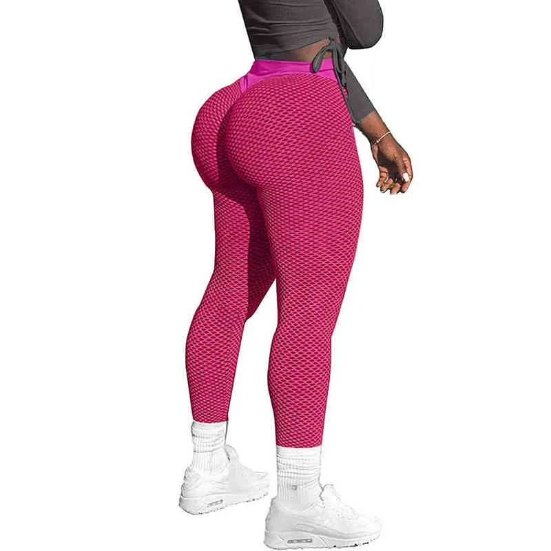  KIWI RATA Women Scrunch Butt Yoga Pants High Waist Sport  Workout Leggings Trousers Tummy Control Tights