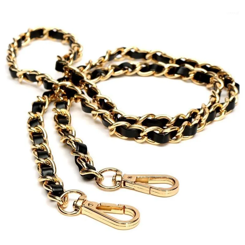 Bag Parts & Accessories Chain Purse Cross-body Handbag Shoulder Strap Replacement Light Gold + Black120cm1