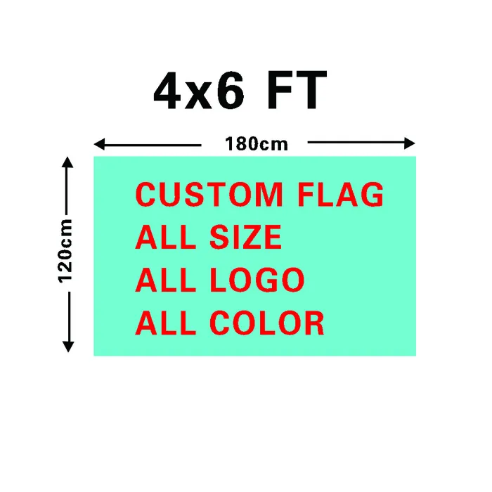 사용자 정의 4x6ft 플래그 배너 120x180cm 스포츠 광고 프로모션 황동 그로밋과 함께 로고 고품질 디자인