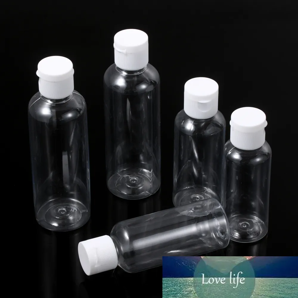 1/2 Pcs 50ML Empty Container Bottle Dispenser Shampoo Lotion Squeeze Jar Plastic Clear Makeup Refillable Travel Bottle