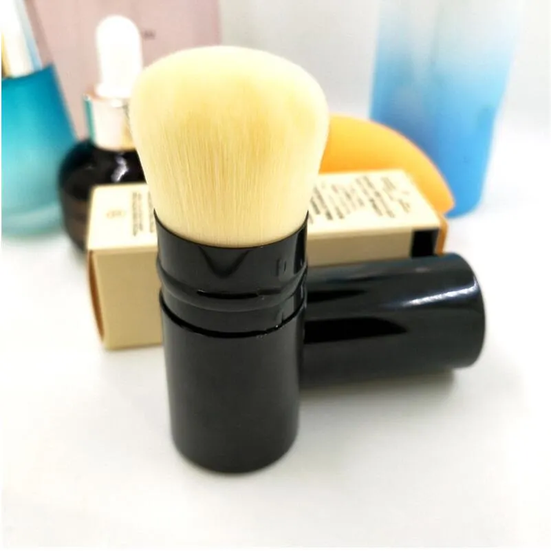 LES BELGES pinceau unique BROSSE KABUKI RÉTRACTABLE avec boîte de vente au détail Pinceaux de maquillage Mélangeur simple