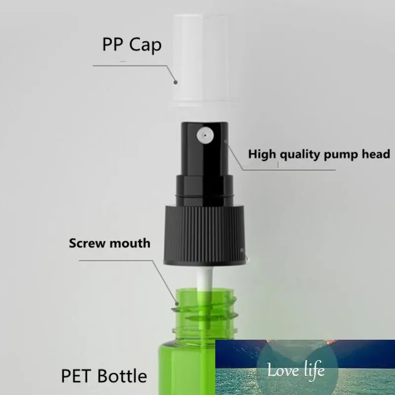 30 sztuk / partia Hurtownie 30ml Plastic Spray Bottle Portable Blue Pet Atomizer Kosmetyczne