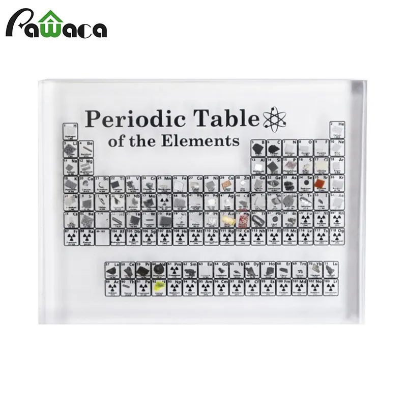 Acrylic Periodic Table With Real Elements Display ... From Shanye10 ...
