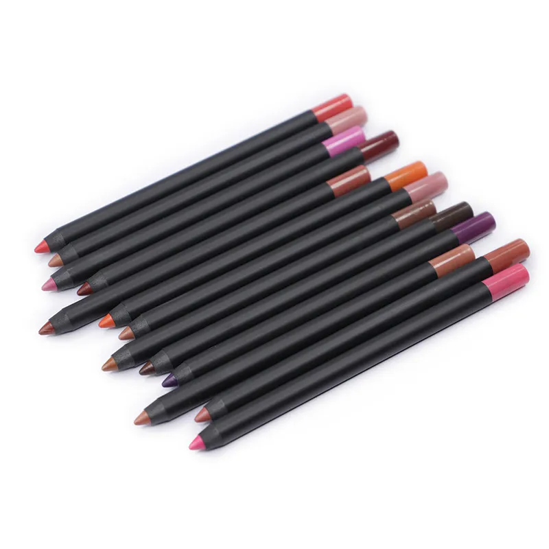 VMAE 2021 Hot Selling Customize Logo Cosmetic Tool Multifunction Lip Liner 13 Colors Long Lasting 3 in 1 Lip Pencil For Young Girls