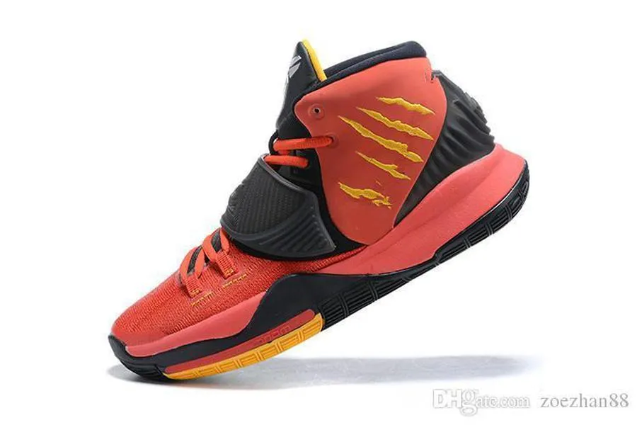 Kyrie 6 Bruce Lee Mismatch Green Red Shoes For Sale With Box Hot Kyrie