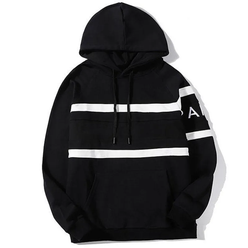 Famous Stylist Mens Hoodies Stripes Paris Hoodie 2021 Men Women Couple Outdoor Street Fashion Hip Hop Hooded Sweatshirt