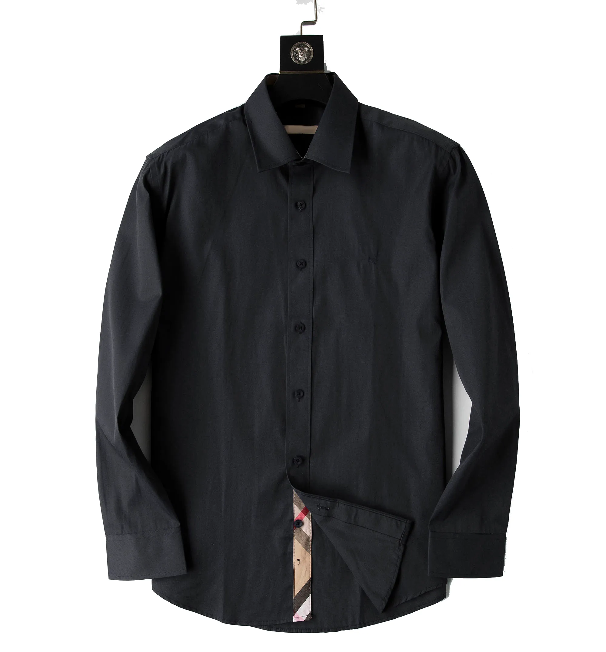Luxurys Designers Herenkleding Shirts Jurk Shirt Menswear Fashion Society Black Mannen Solid Color Business Casual Mens Lange Mouw M-3XL # 01