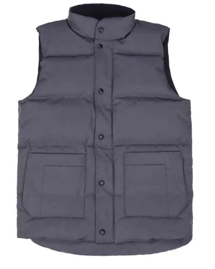 2021 Varm den franska designern män vinter ner taktisk väst klassisk fjäder weskit jackor casual bodywarmer västar kappa norr puffer doudoun