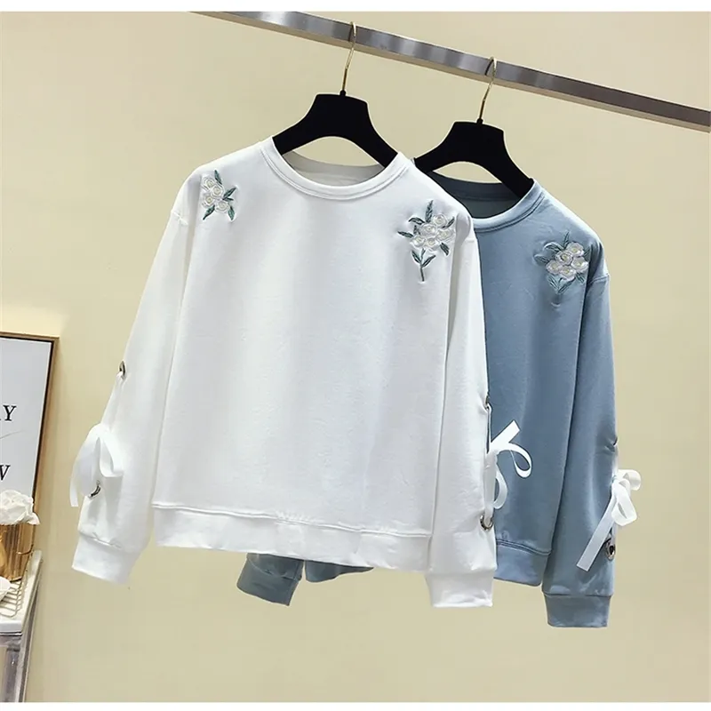 Women's Wildflower Embroidered Hoodie Casual Long... From Mu02, $62.82 ...