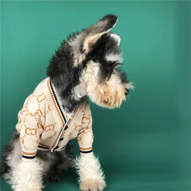 Sweter Pies Soft Kurtka Pet Pug Klasyczny Casual Strój Kostium Moda Chihuahua Cardigan Sweter Knit Dla małych Psy Buldog 201127