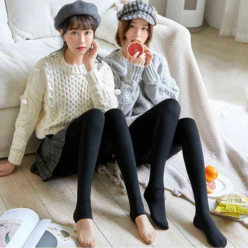 Wholesales Winter Warm Sexy Elastic Black Slim Pantyhose Casual Fashion  Plus Velvet Thick Tights - China Socks and Pantyhose price